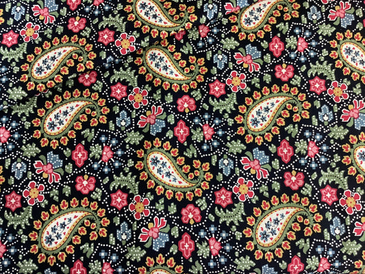 Fabric - Villa Flora #R220478 (Black)