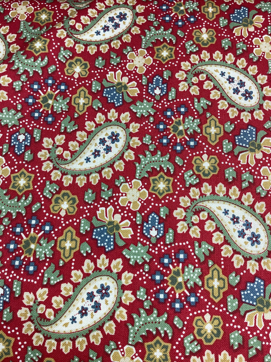 Fabric - Villa Flora #R220478 (Red)