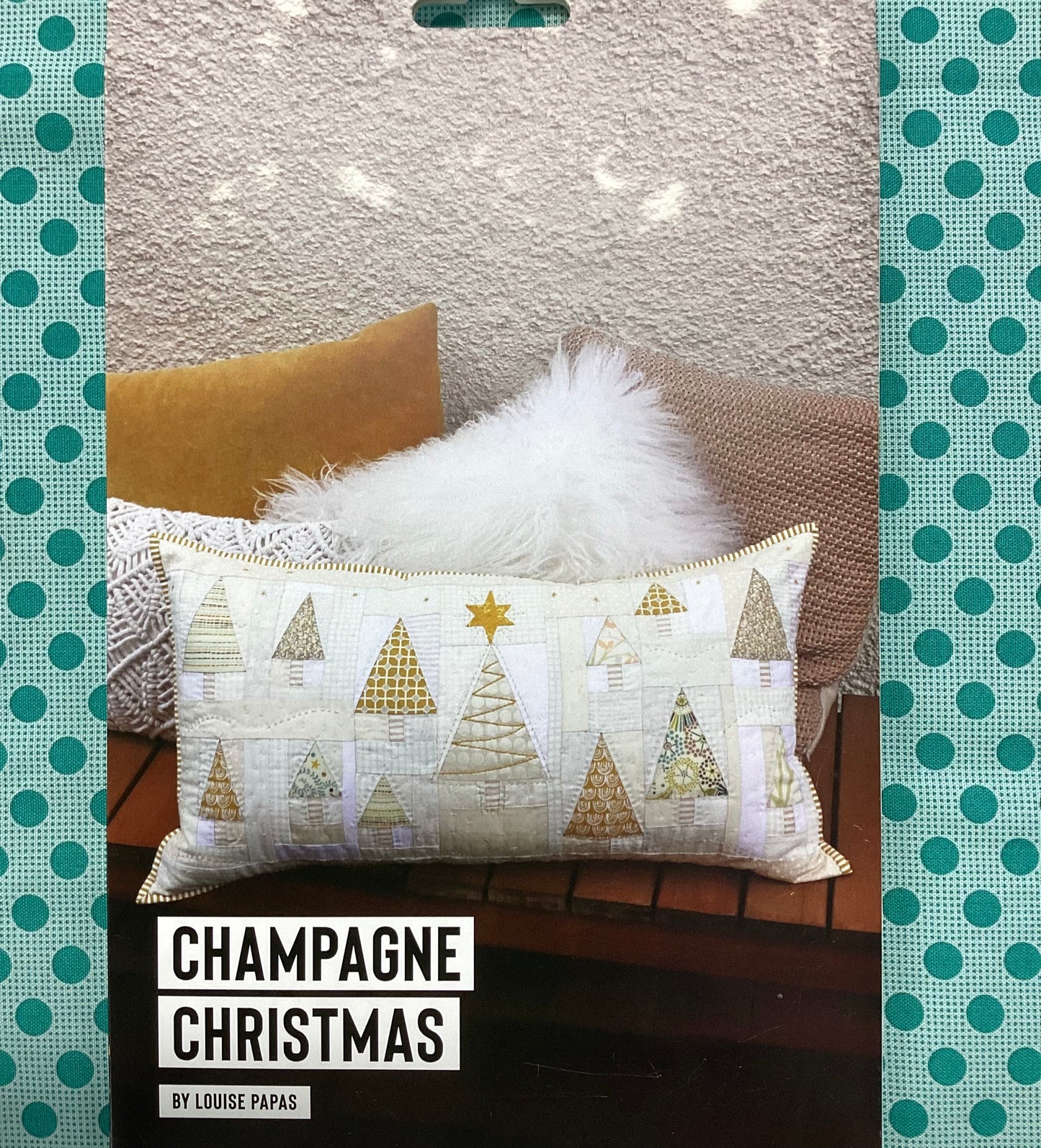 Pattern - Champagne Christmas Cushion (by Louise Papas)