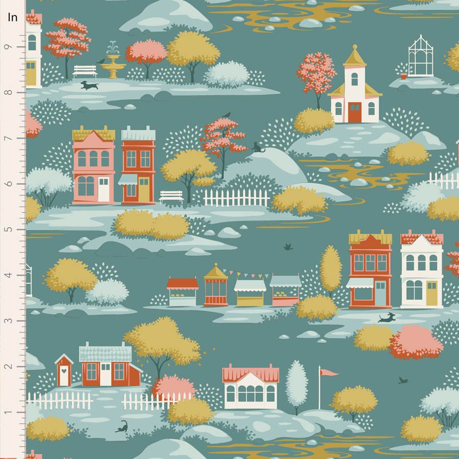 PREORDER TILDA - Village Life - Village Teal 110180