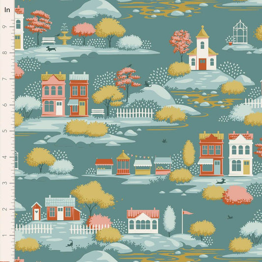 PREORDER TILDA - Village Life - Village Teal 110180