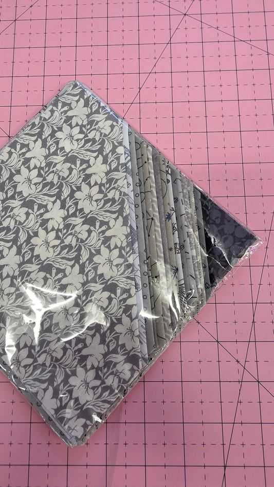 Charm Pack (7" Squares) - Greys