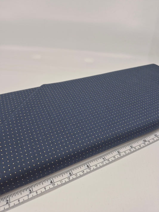 Fabric - Stenciled Sashiko (Dotty Navy Blue)