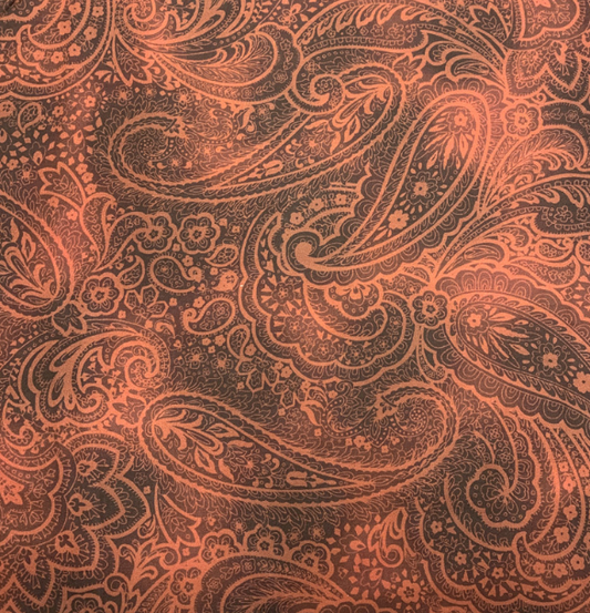 Wide Back - Radiant Paisley (Brick Red)