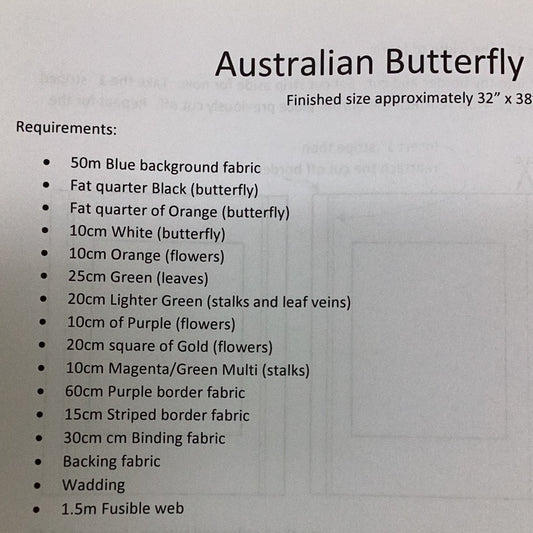 Pattern- Australian butterfly series “Strelitzia”