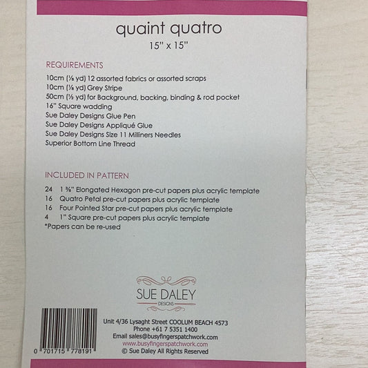 Pattern- Quaint Quatro