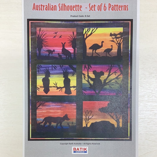 Pattern- Australian silhouette (set of 6)