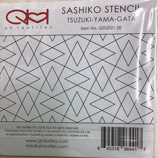 Sashiko Stencil - TSUZUKI-YAMA-GATA