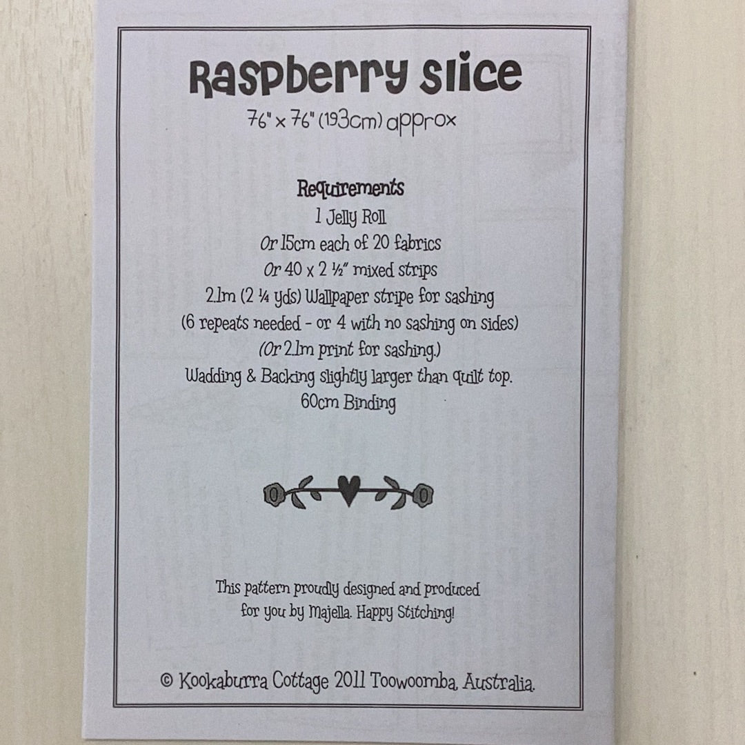 Pattern- Raspberry slice