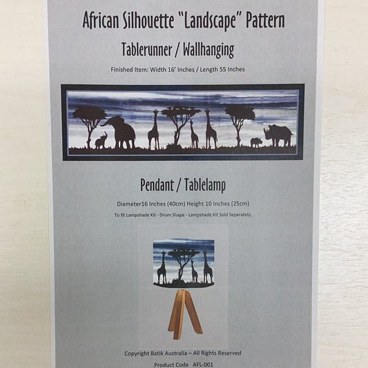 Pattern- African Silhouette “landscape”