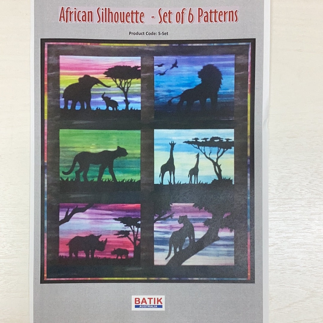 Pattern- African Silhouette (set of 6)