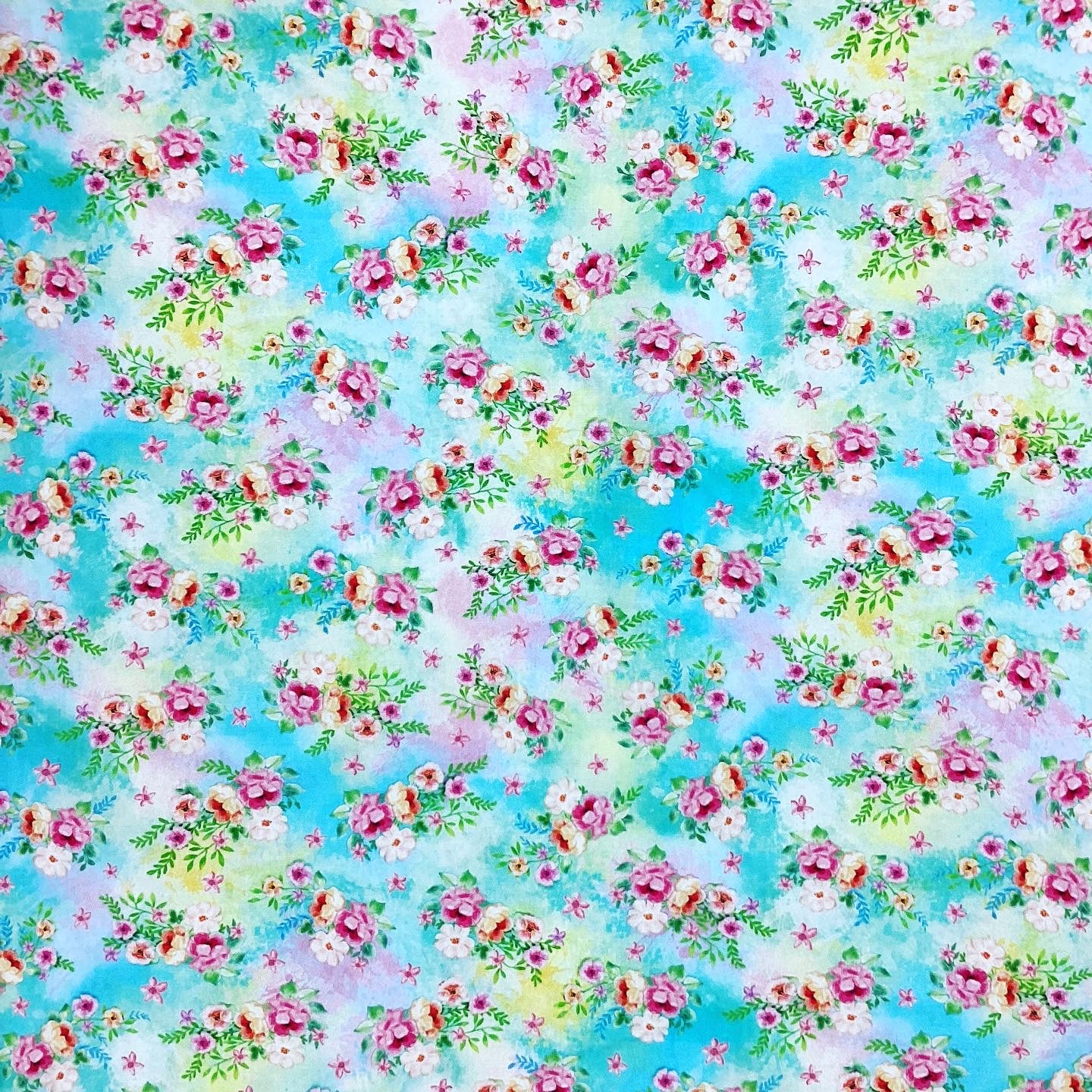 Fabric - Wee Ones Unicorn (Floral)