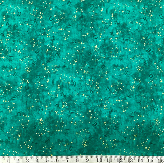 Fabric - Star Maps #21467-40 Emerald