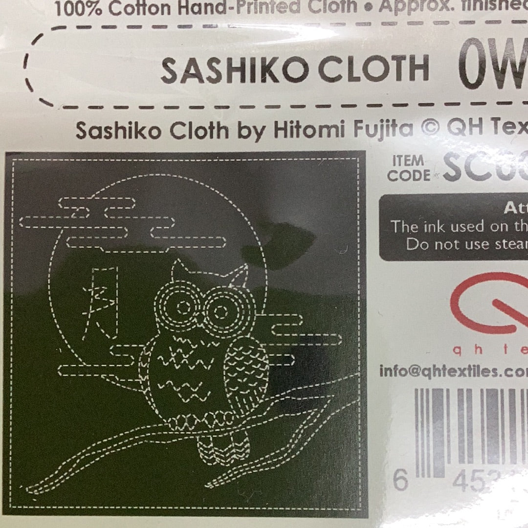Sashiko cloth - OWL